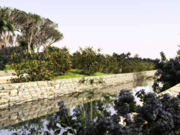 Lands Design - Canal with small plants