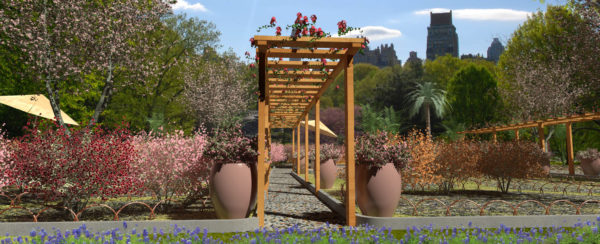 Lands Design - Pergola and flowerpots